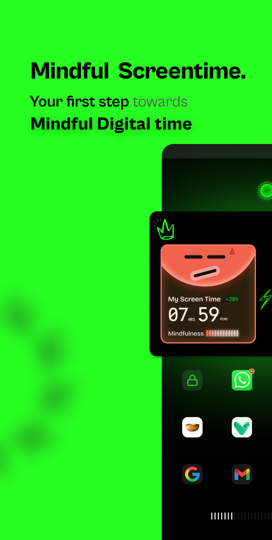 ZenMode Play Store frame: Mindful Screentime, your first step towards mindful digital time